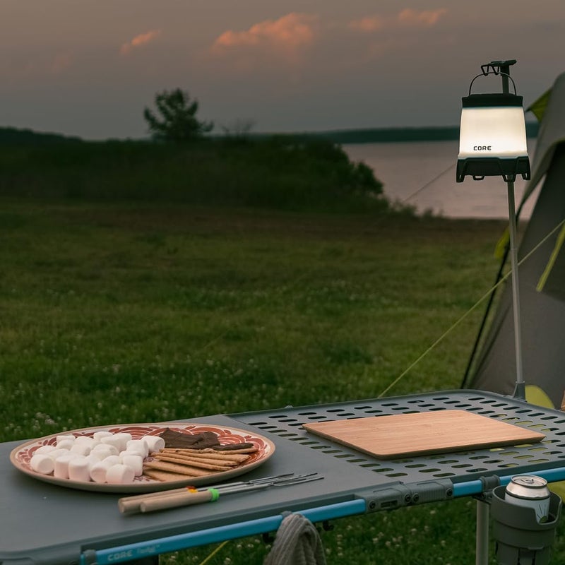 Core Lantern Holder | Fits The 4 Foot Outdoor FlexRail Camp & Cook Table | Portable for Beach, Picnic, Backyards, BBQ, Tailgate, Patio, and Party - Image 2